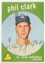 1959 Topps Baseball Cards      454     Phil Clark